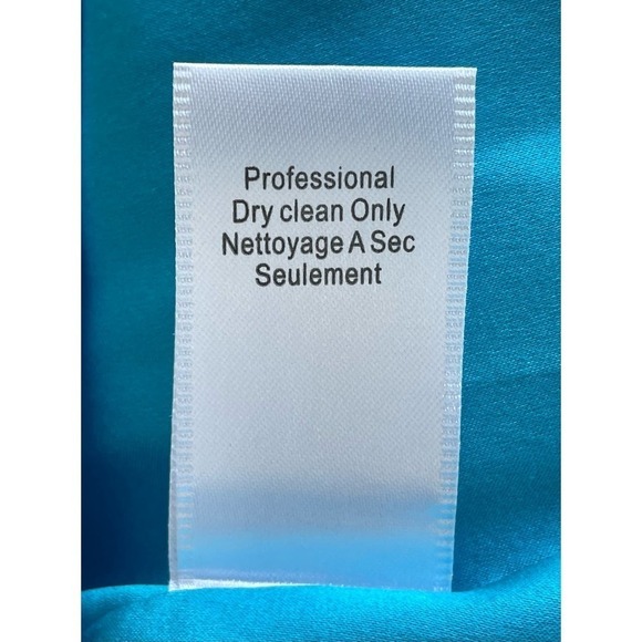 Alice + Olivia Blue Asymmetrical Ruffle Hem Silk Sleeveless Mini Dress Small - Picture 12 of 12